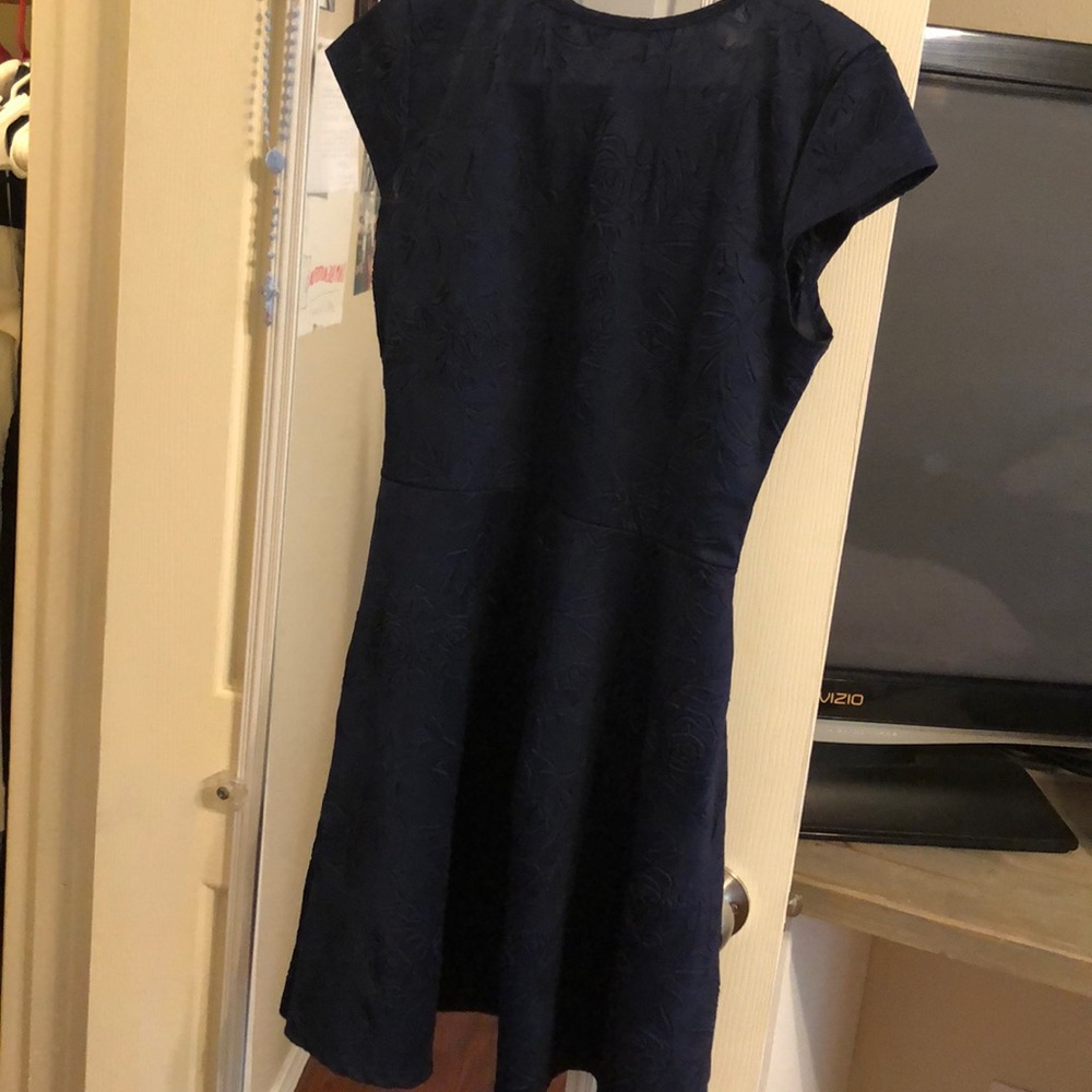 Navy blue flower dress